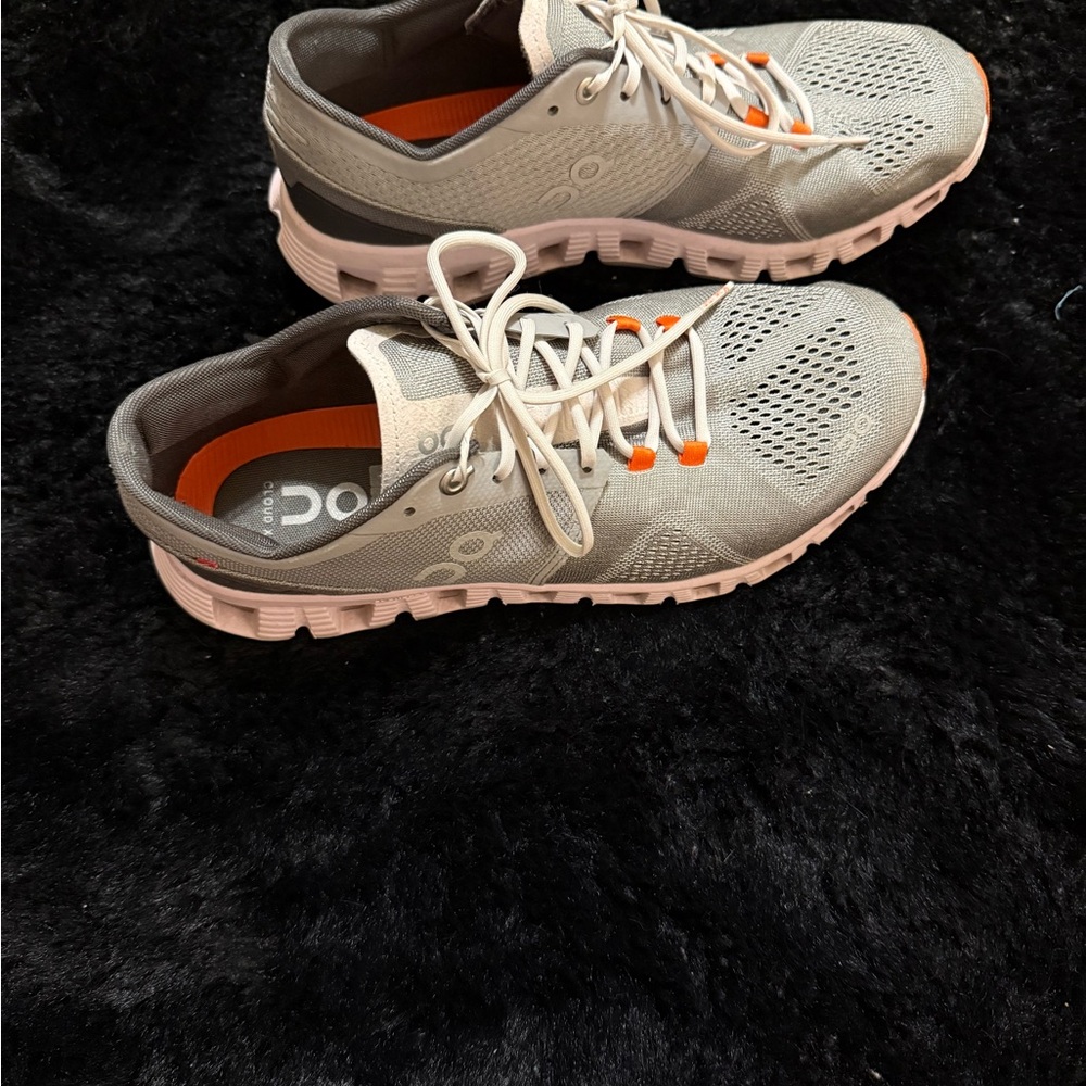 On Running Women's Sneakers in Gray and Orange